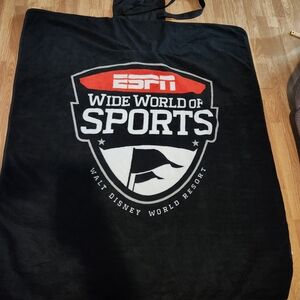 Disney Black ESPN Wide World Of Sports Blanket